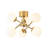 6 - Light Frosted Glass Shade Sputnik Semi Flush Mount