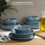 Service de vaisselle 16 pièces pour 4 assiettes en porcelaine Gibson Home Summer Shades-107263769