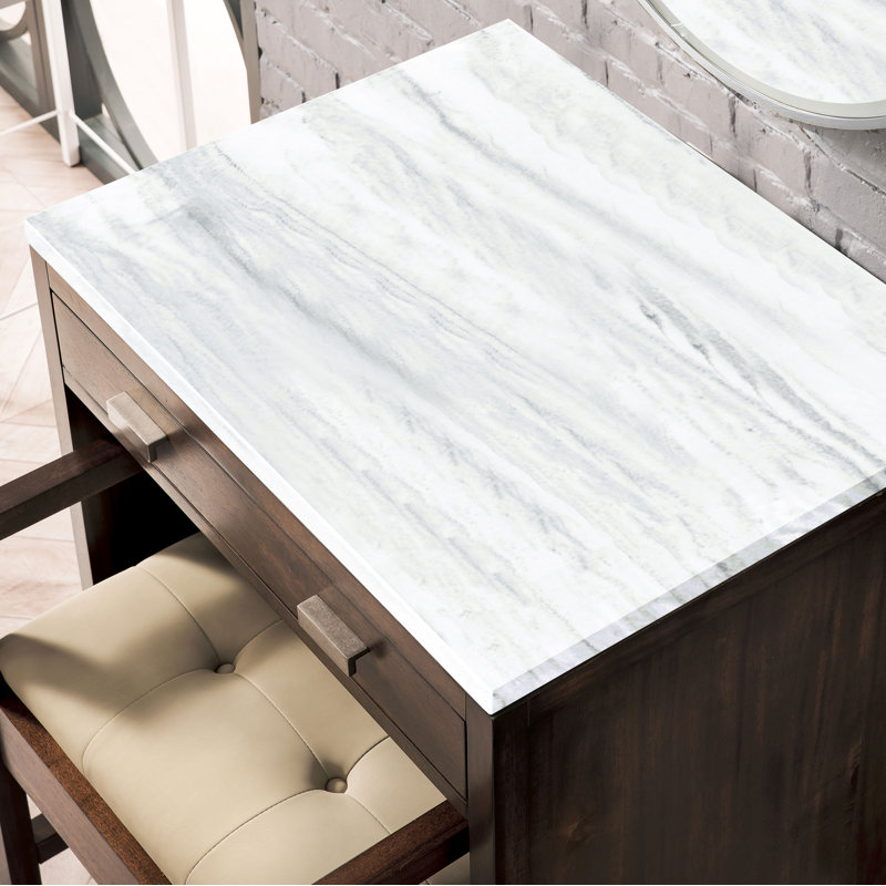 Addison Vanity, Arctic Fall, Mid-Century Acacia