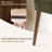 Modern Dining Chairs, Upholstered Fabric Side Chair With Wooden Legs For Kitchen And Dining Room, Green-503267300-503266232