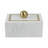 Scarbrough Decorative Box Marble Stone Metal Brass Modern Storage Container with Removable Lid Contemporary Accent Box for Shelf or Tabletop Display Home Organizer Accessory Modern Design-89082145-89082147