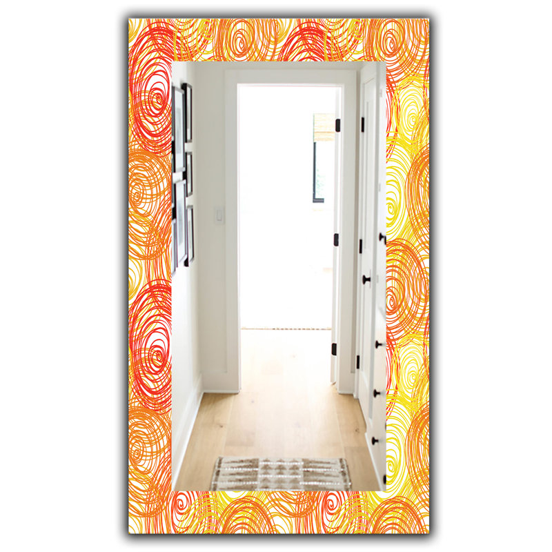 Miroir mural contemporain à l’ambiance 19, H 39,4 po x l 29,5 po