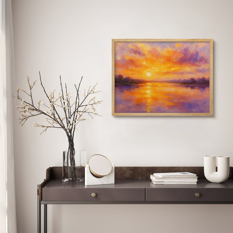 Reproduction de paysage encadrée pour la maison - 11 po x 14 po, H 11 po x l 14 po, Naturel