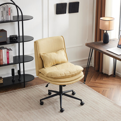 Upholstered Armless Task Office Chair