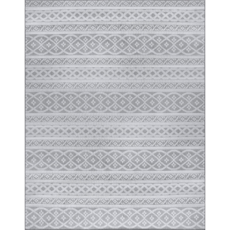 Tapis gris tissé à plat Campbelltown, Rectangle 2 pi x 3 pi