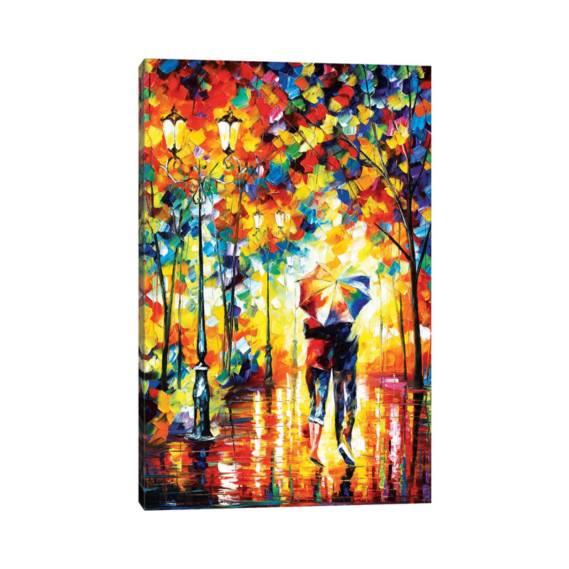 Under One Umbrella 1 Piece Wrapped Canvas Painting, 101.6 cm H x 66.04 cm W x 1.91 cm D