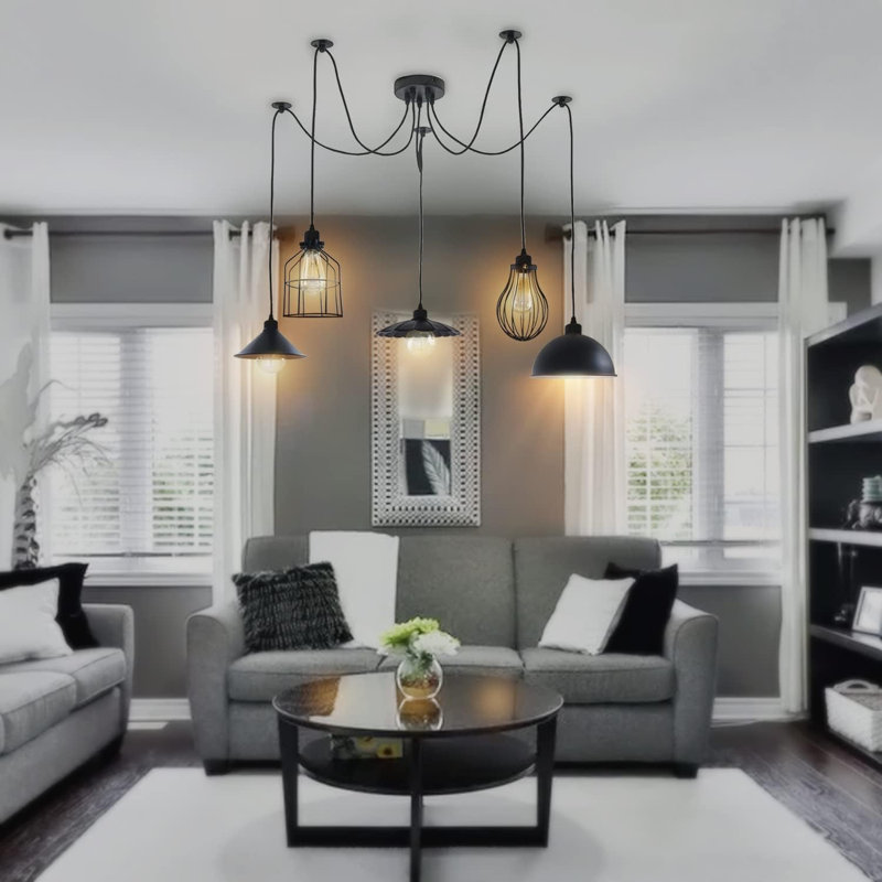 5 - Light Black Novelty Pendant