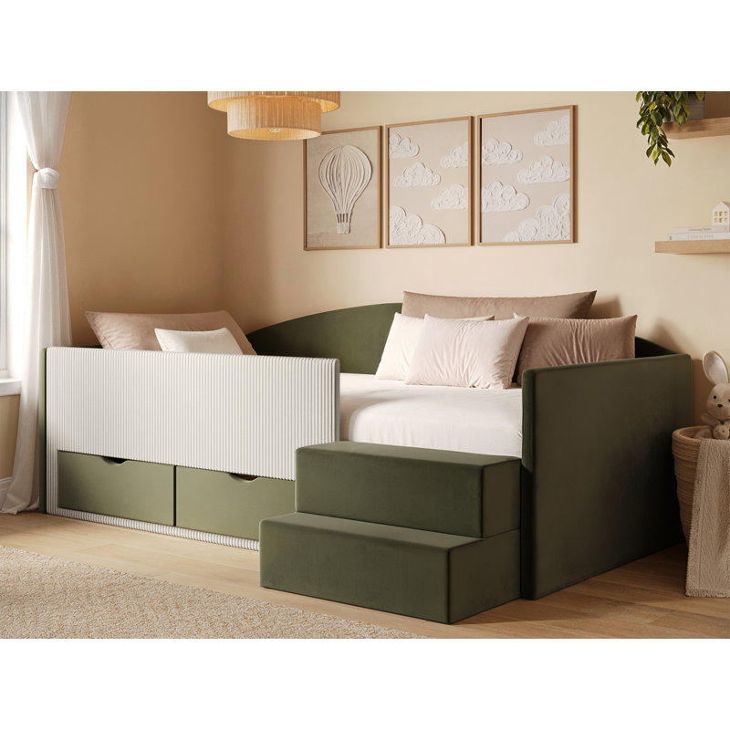 Upholstered Daybed, Green