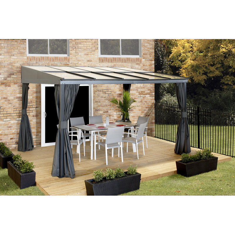 Sojag Pompano Wall Gazebo, 14 Ft. W x 10 Ft. D