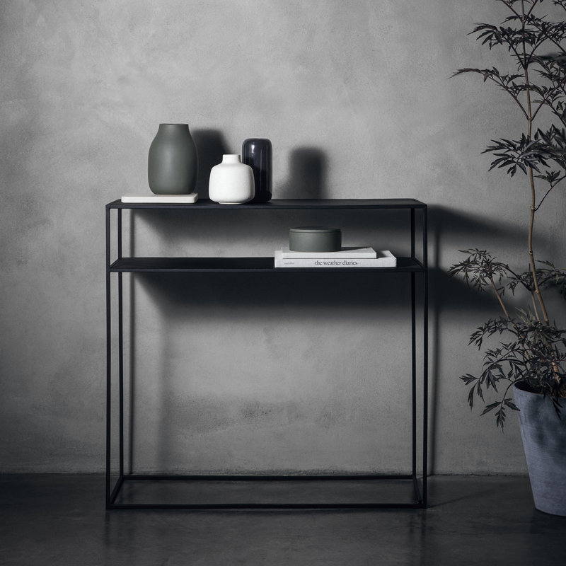 Vase de table Colora, Gris acier, Hauteur totale - 7,87 po