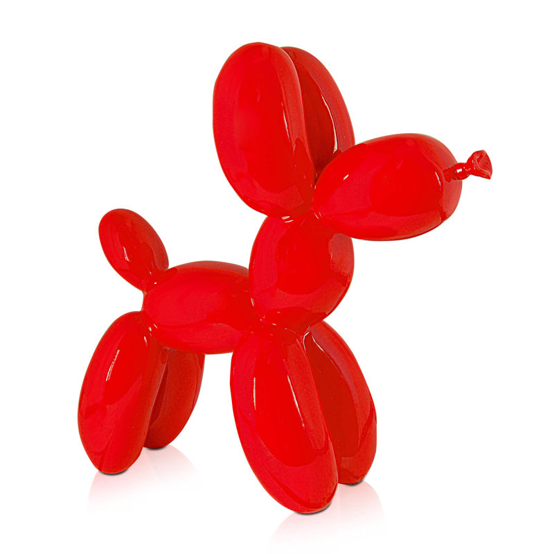 Aagje Handmade Resin Figurine / Sculpture Decorative Object, 46cm H x 50cm W x 18cm D, Red