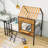 Mcenroe Twin Size Metal House Loft Bed-1219424525