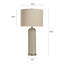 Lampe de table 30,59 "beige Matthew