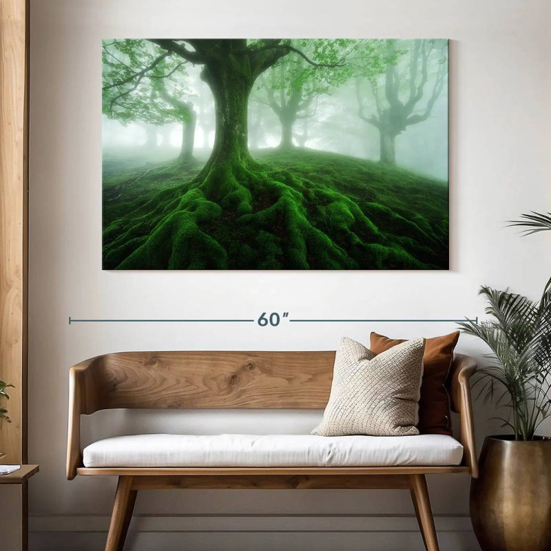 Forêt brumeuse Alvord Mossy, H 34 po x l 51 po