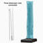 Parasol d'extérieur carré en porte-à-faux double 12 pi avec base et housse de parasol, bleu turquoise-1894668913