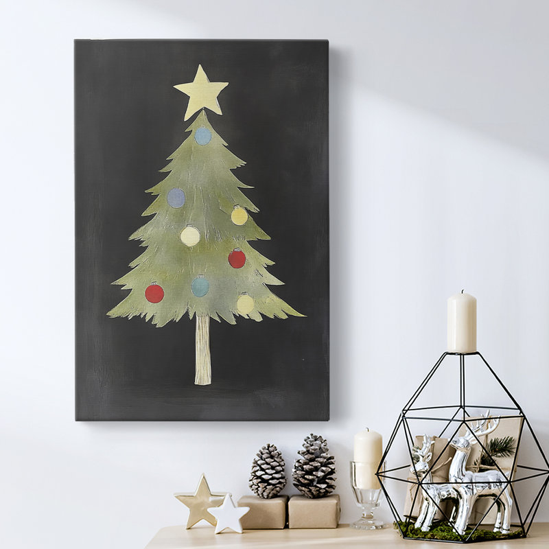 Art des Fêtes de Noël - Toile tendue avec châssis IV, H 27 po x l 18 po