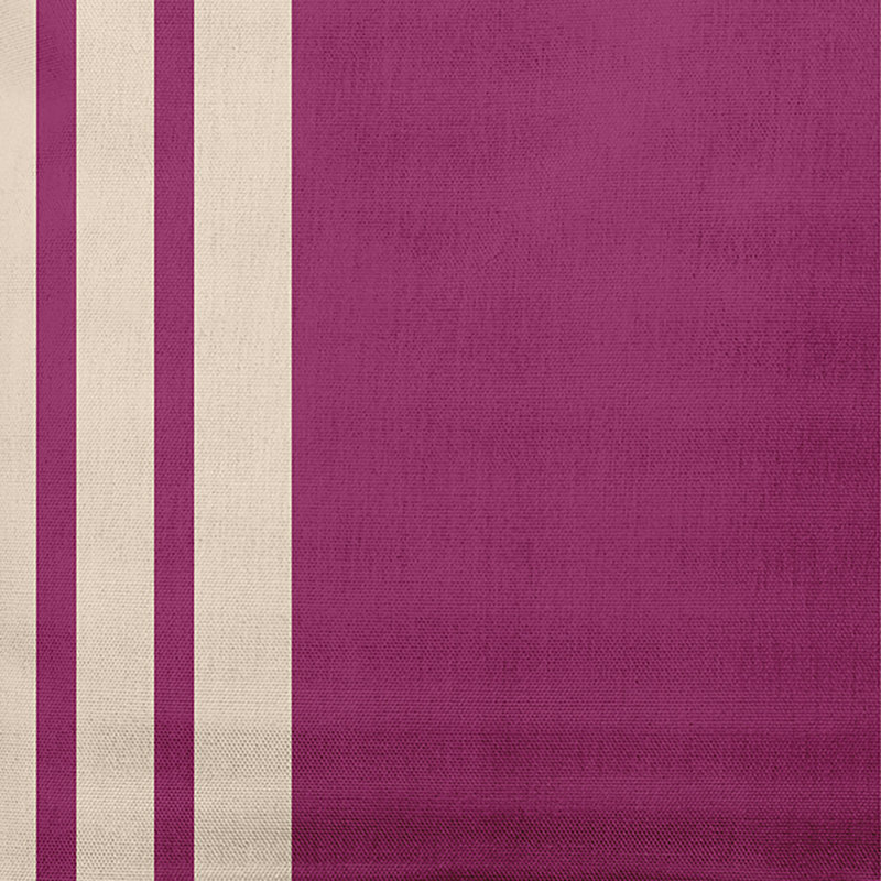Coussin décoratif intérieur / extérieur Stripe, 18 po x 18 po, Vieux rose