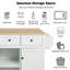 Kitchen Cart with Drop-Leaf Countertop and Internal Storage Racks-1885210981