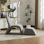 Fauteuil rembourré moderne avec repose-pieds en chenille