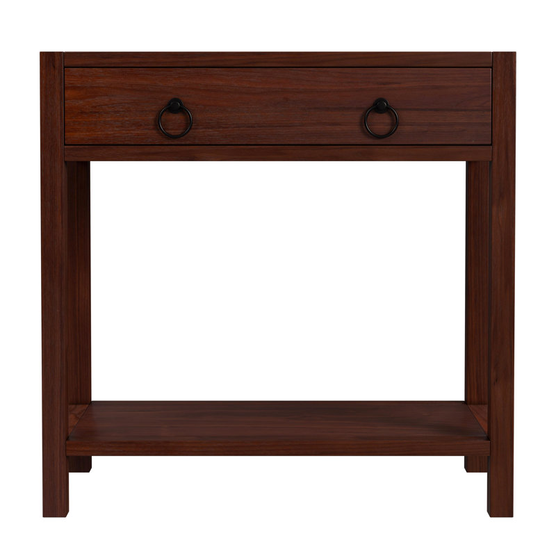Lark 30" Wood 1-Drawer Nightstand, Brown