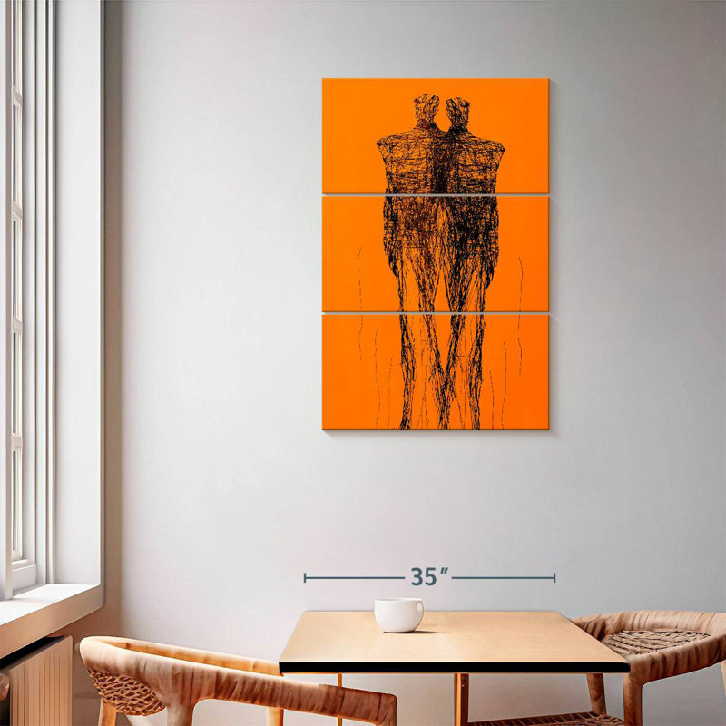 Figurine graphique contemporaine Leisha, H 57 po x l 36 po