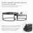 Carbon Steel Nesting Coffee Tables Set - Round Extendable Design with Durable Panel for Living Rooms-852533187