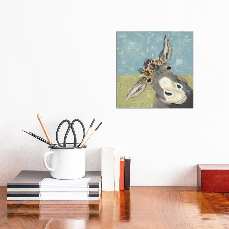 « Farm amusant V » par Jade Reynolds, reproduction d’art, H 12 po x l 12 po x P 1,5 po, Toile tendue, Pas de tapis