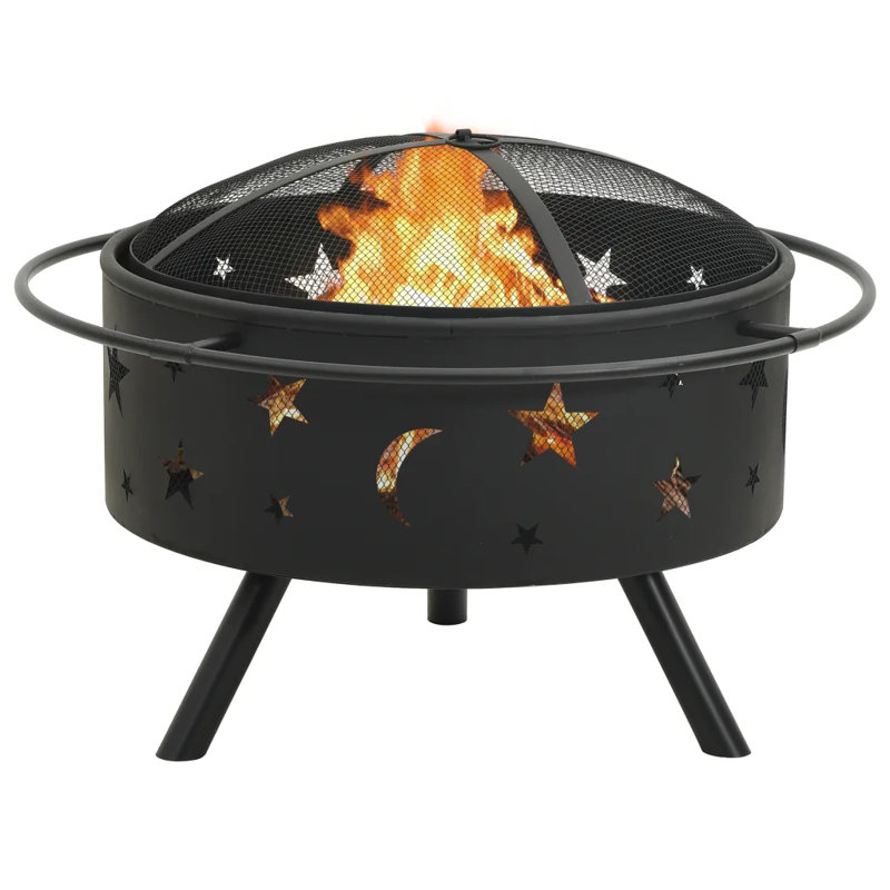 Ettinger Fire Pit with Poker 76 cm XXL Steel