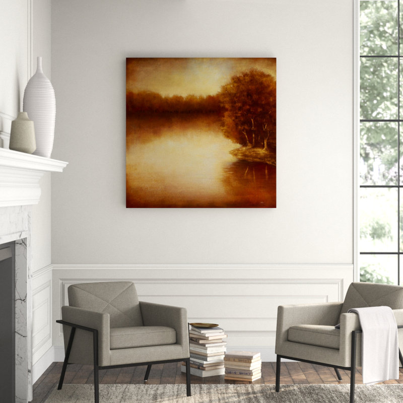 Horizon Gold Print by Jason Jarava, 24" H x 24" W x 1.5" D, Plexi