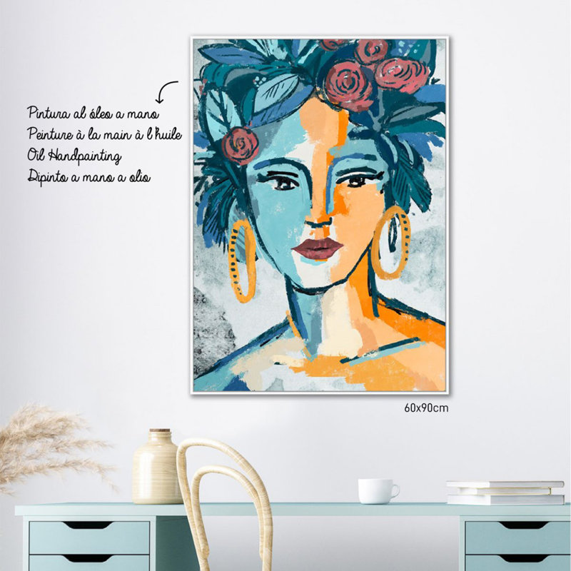 Blue Frida - No Frame Painting