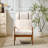 Rowden Mid-Century Modern Lounge Chair With Cushions And Solid Rubberwood Frame-115606362