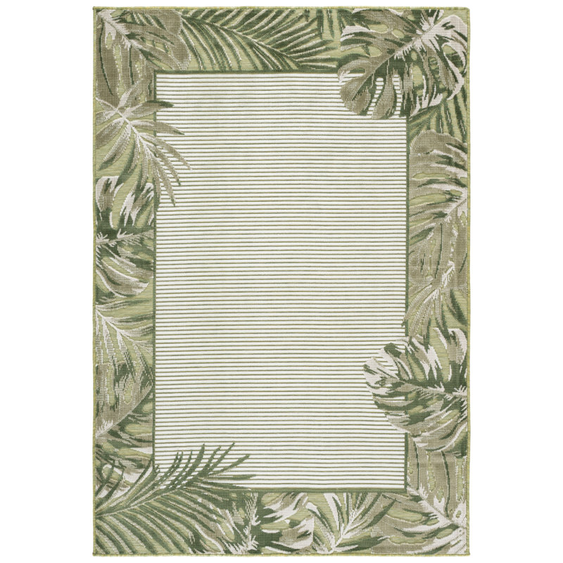Tapis floral intérieur / extérieur Cabana 453, Rectangle 8' x 10'