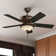 Italian Countryside 52" 5 - Blade Standard Ceiling Fan with Light and Pull Chains