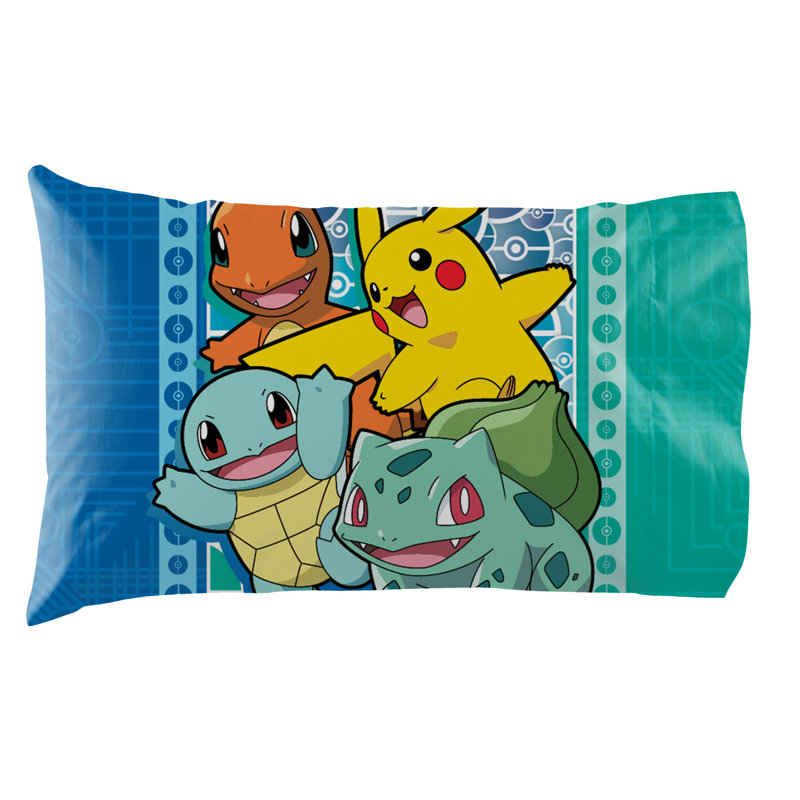 Pokemon First Starters Bed in a Bag Bedding Set, Twin Comforter Set + 1 Pillowcase