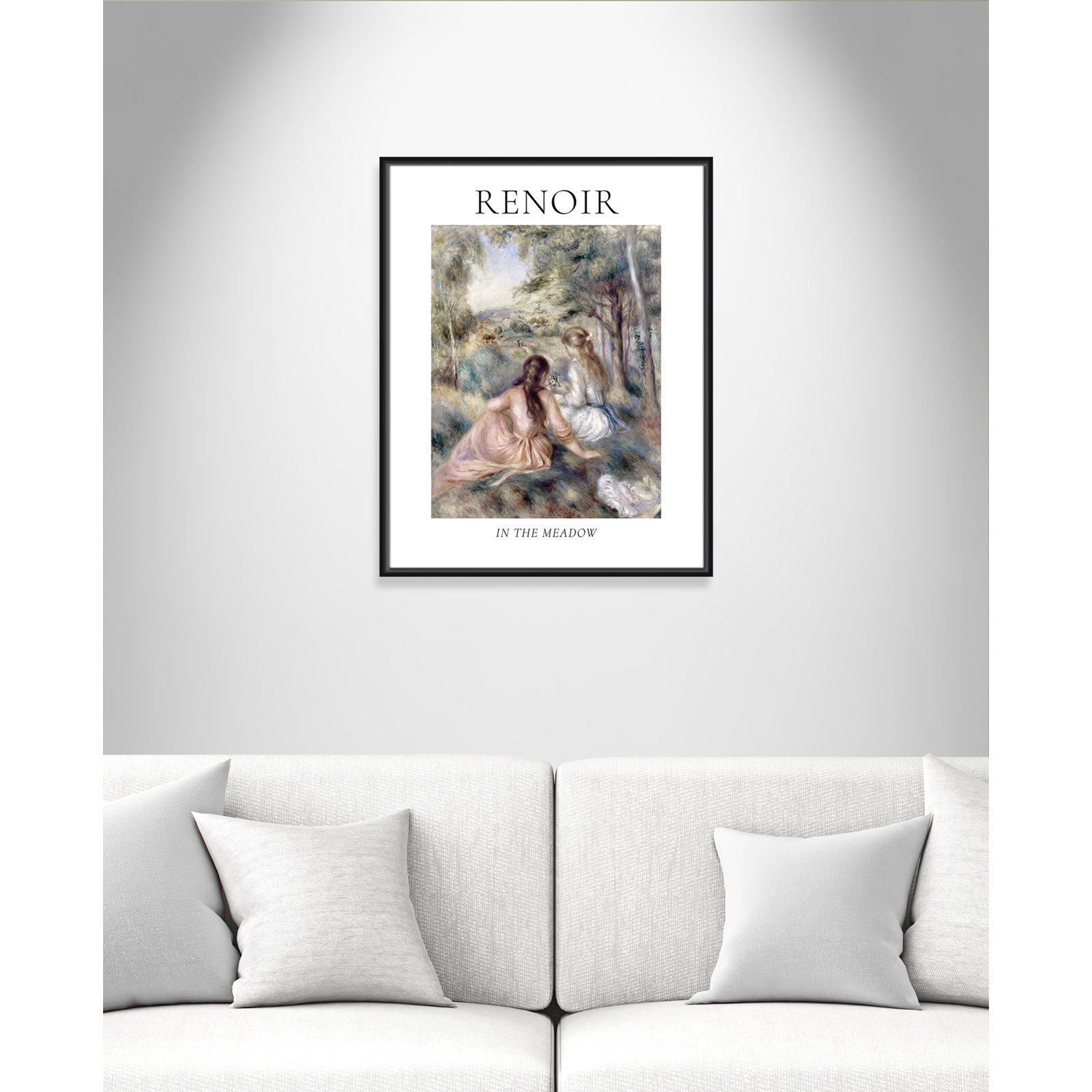Old Masters Collection "In the Meadow" Print, Black Floater Frame, No, 29.5" H x 23.5" W x 2" D