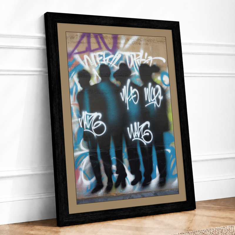 Urban Silhouettes Industrial - Framed Print, A1 - 84.1 x 59.4 cm, Black