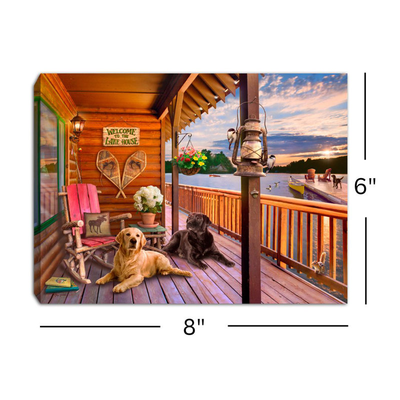 Toile à dos de chevalet 8 x 6 The Lake House