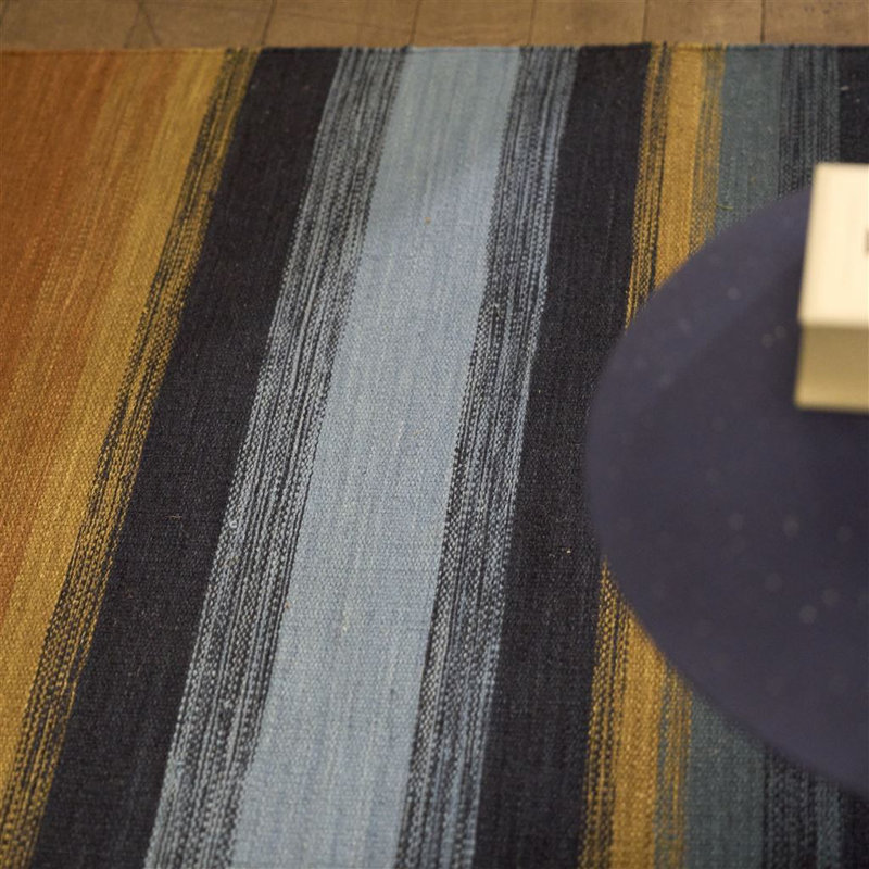 Mikome Indigo Rug, Rectangle 3'11" x 5'11"