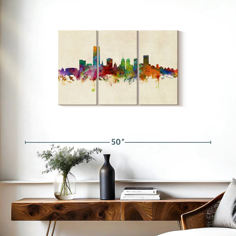 Oklahoma City Skyline III, H 20 po x l 33 po