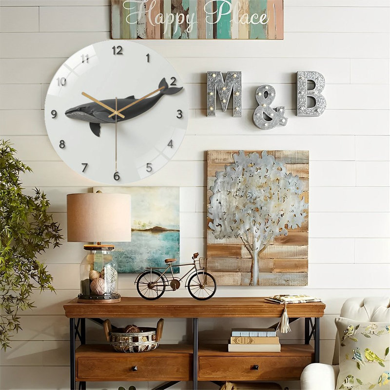 Horloge murale Whale
