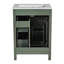 Meuble-lavabo de 24 pouces avec lavabo en céramique, 1 porte à fermeture en douceur, 2 tiroirs à fermeture en douceur et 2 supports de rangement sur la porte-1598564016