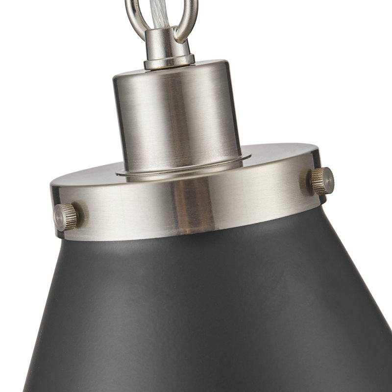 Bonchea 1-Light Black Classic Dimmable Pendant Light