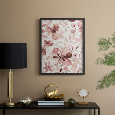 Impression encadrée Shimmering Blush II - bois massif