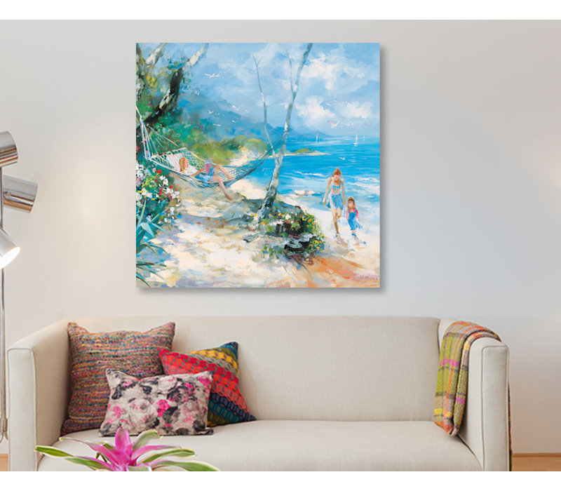 «Serenity», reproduction sur toile, H 37 po x l 37 po x P 1,5 po, Toile tendue, Pas de tapis
