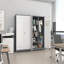 Armoire de rangement en métal 72 po H 72 po pour balais
