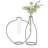 Wide Shape Frame With Test Tube Vase