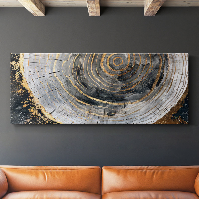 Toile tendue avec châssis abstrait Series # # XIII-Abstract, H 12 po x l 30 po
