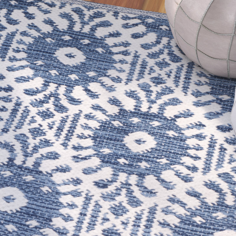 Tapis géométrique tissé à la main Clemence, Rectangle 8 pi x 10 pi