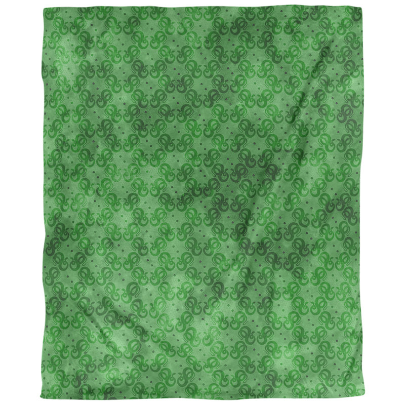 Tissu de serpents, Vert, L 58 po x l 36 po, Sergé de coton