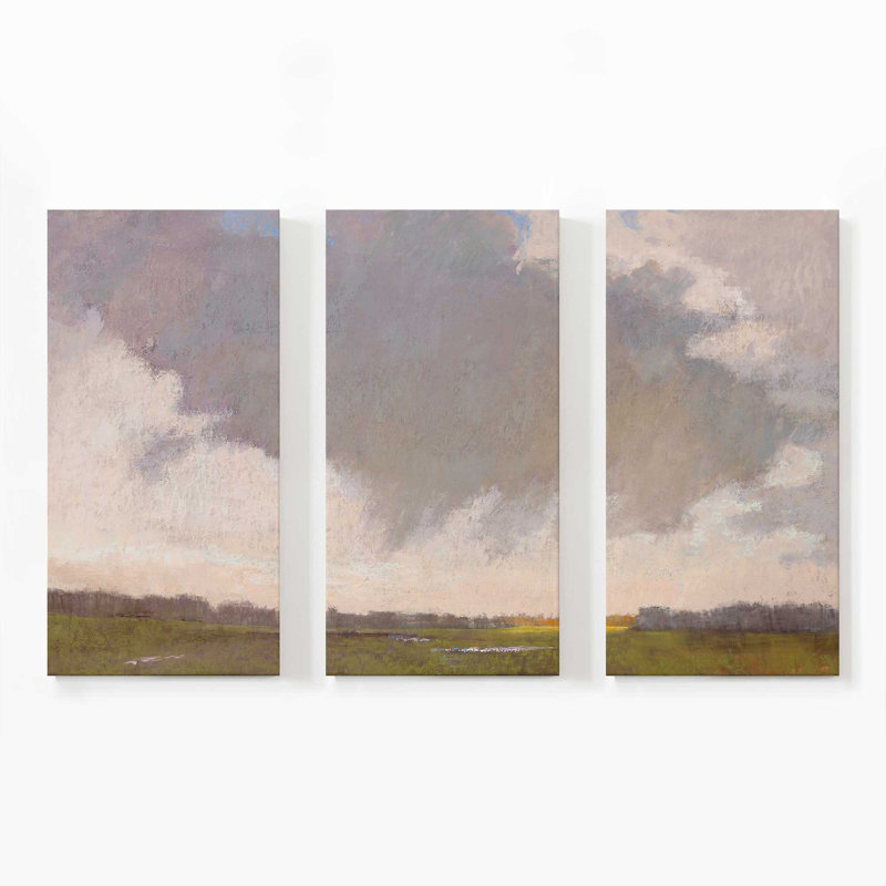 L'affection du ciel | Impression sur toile 3 panneaux | Dimensions combinées de 40 po x 60 po, H 48 po x l 72 po